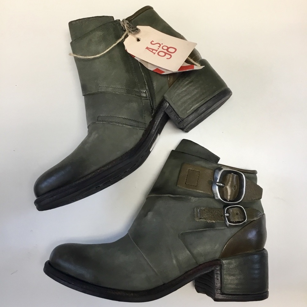 NIB A.S.98 Olin Ankle boots Olive (37) 7